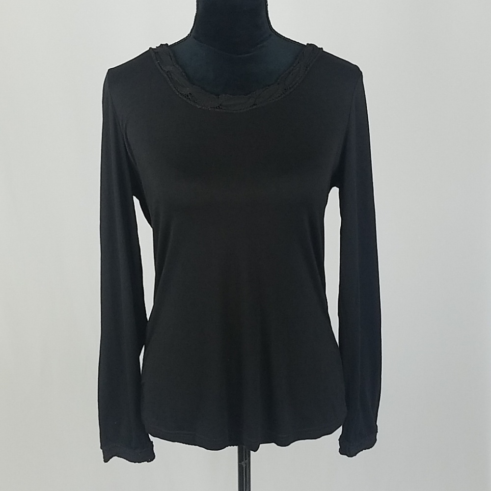 Alberto Makali women L Long sleeve‎ top boat neck